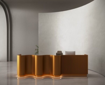 Wave Reception Desk for Professional Workspaces