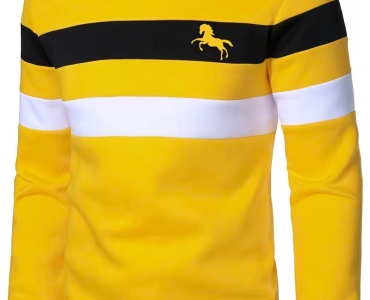 Men'S Autumn-Winter Warm Fashion Casual Long Sleeve Sweatshirt .