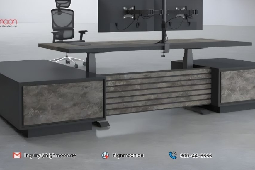 Kora-Ergonomic-Executive-Desk-Black-leg-Anthracite-Metal-Rock