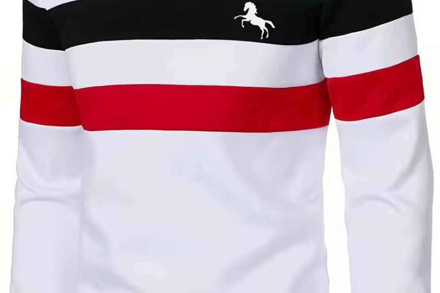 Men Autumn Warm Fashion Casual Long Sleeve Sweatshirt2